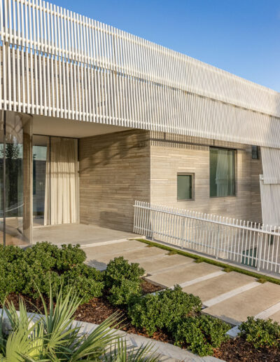 Front walkway door and stair entrance